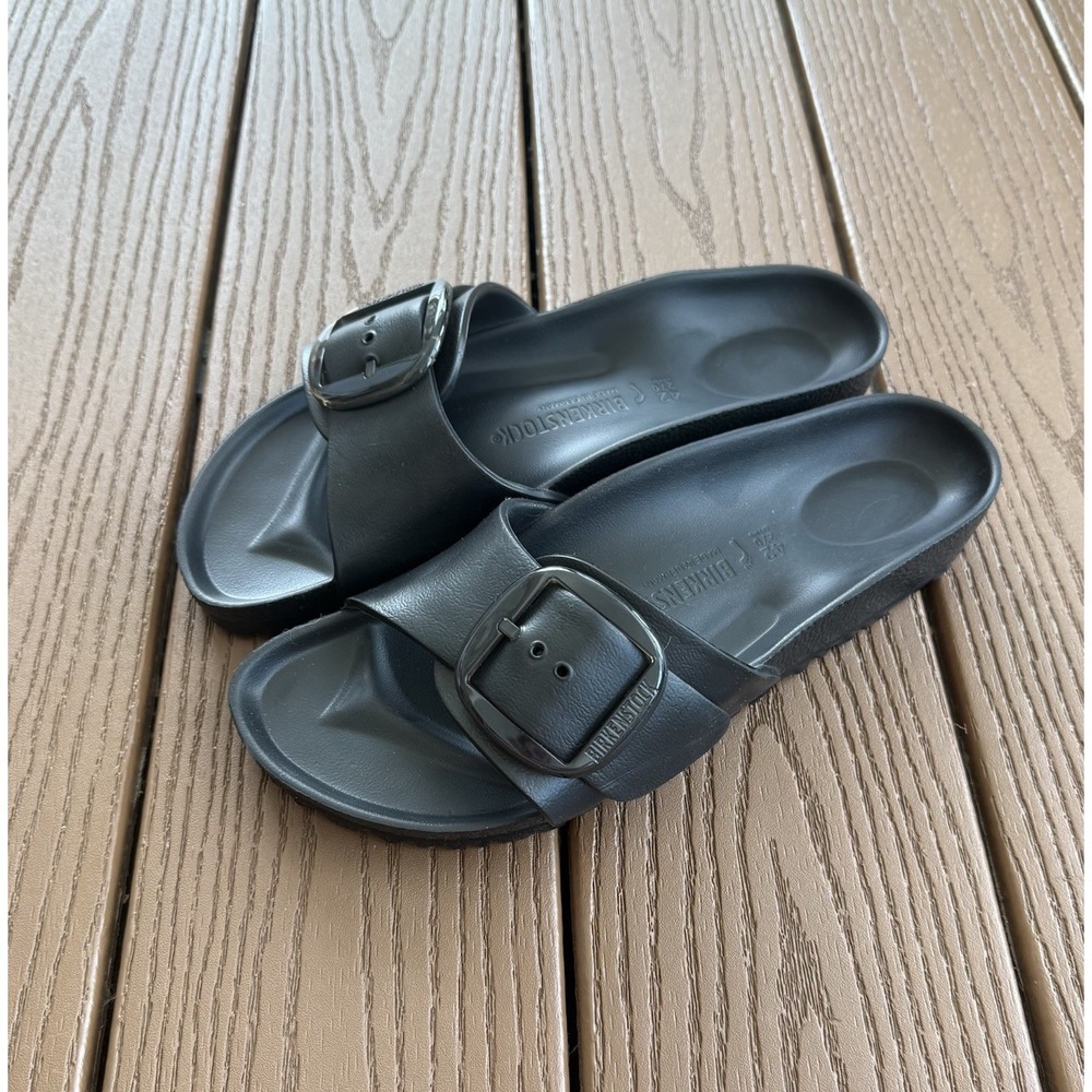 Birkenstock Madrid Big Buckle EVA Essentials Sandals Womens 11  42  Black Slides